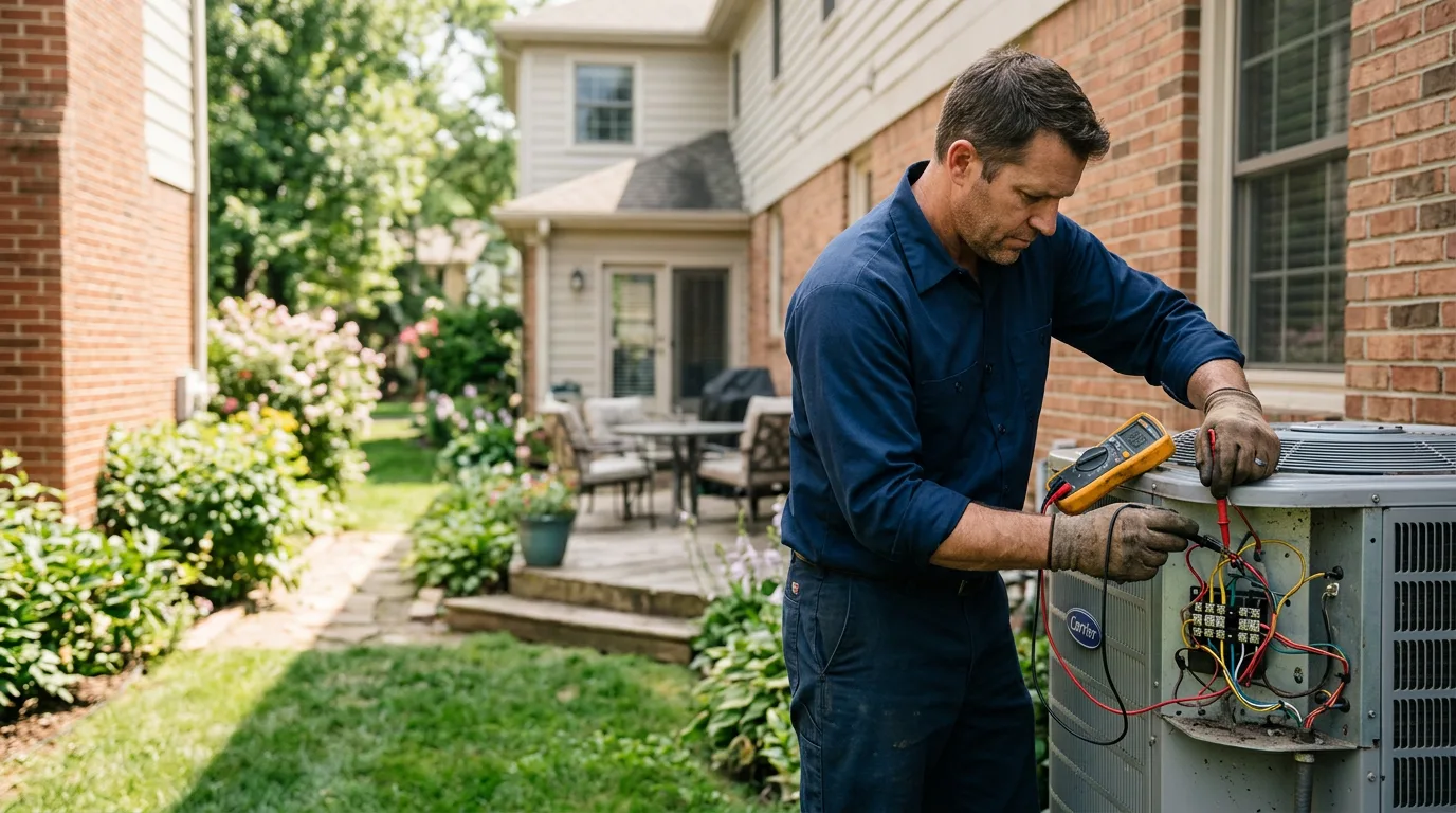 HVAC technician working near Falcon, MO